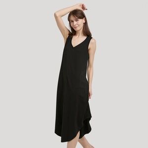 Nap Loungewear Black Curved Hem Tank Dress - Size XL